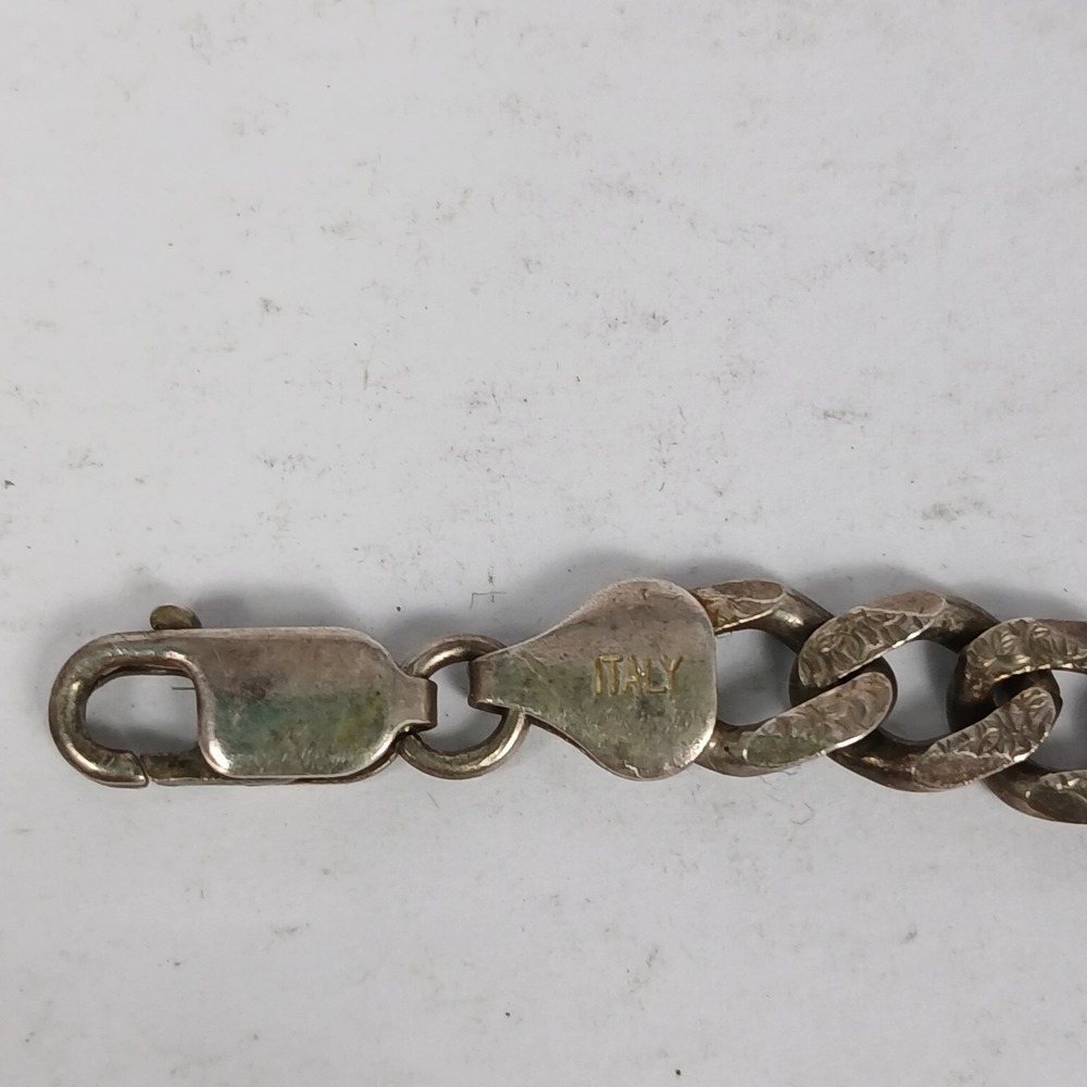 Vintage Italy GM Link Chain Necklace 925 Sterling Silver 34g - Picture 8 of 8